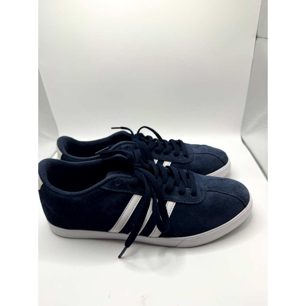 Adidas Courtset AW4212 Womens 10 Sneaker Collegiate Navy Suede Comfort Shoes - Picture 4 of 9